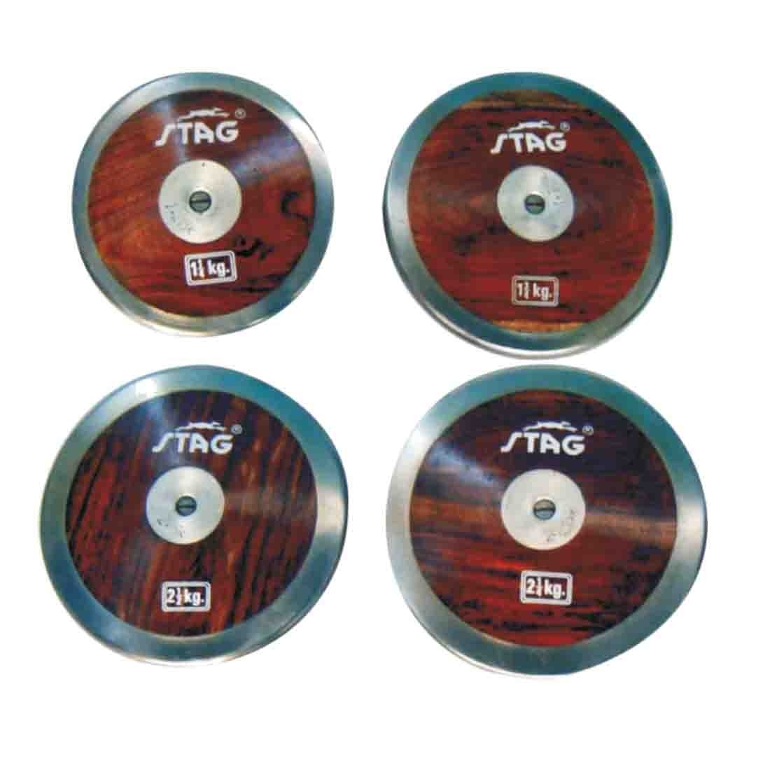 STAG DISCUS SUPERIOR HARD WOOD WITH STEEL RIM 1 KG
