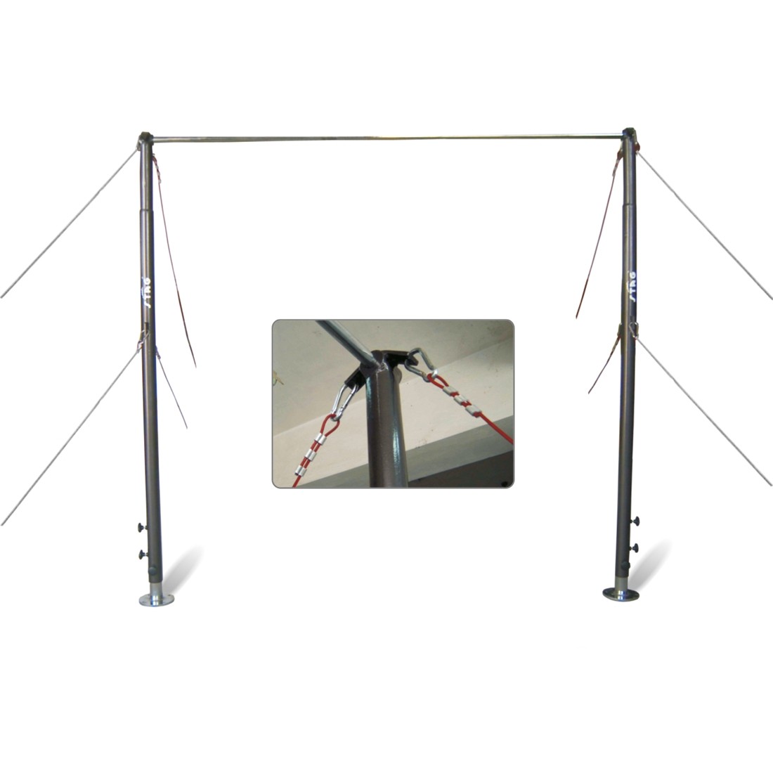 STAG HORIZONTAL BAR COMPETITION ADJUSTABLE HEIGHT 2.50MTR TO 2.95MTR
