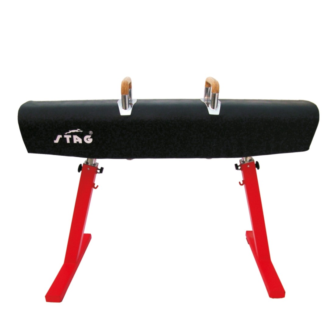 STAG POMMEL HORSE COMPETITION ADJUSTABLE HEIGHT 1.10MTR TO 1.50MTR