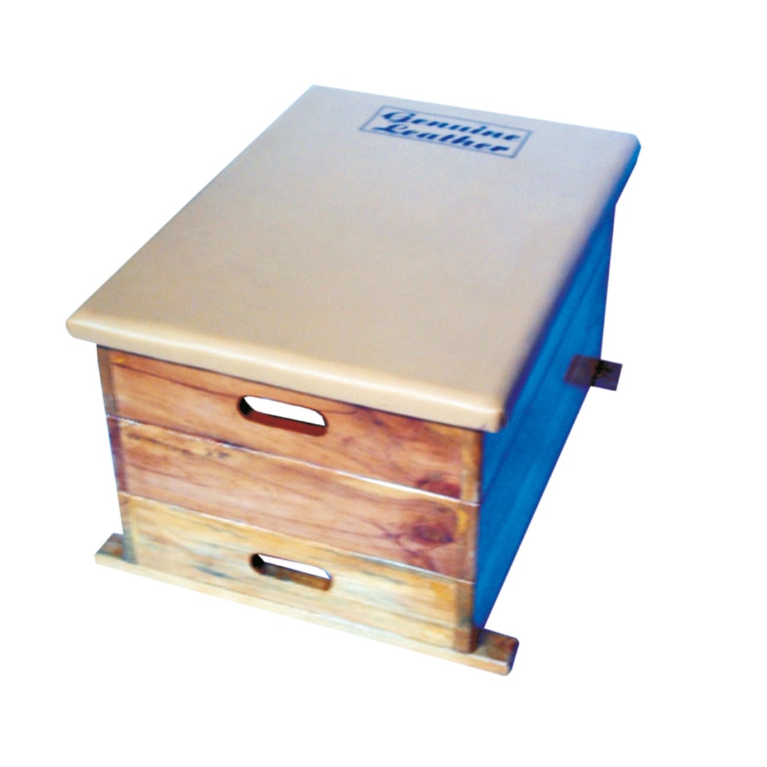 STAG VAULTING BOX JUNIOR 3 PCS. MADE OF BEACH WOOD WITH SYNTHETIC LEATHER