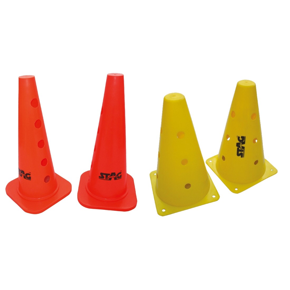 MARKER CONES WITH HOLES STRONG PVC 9"