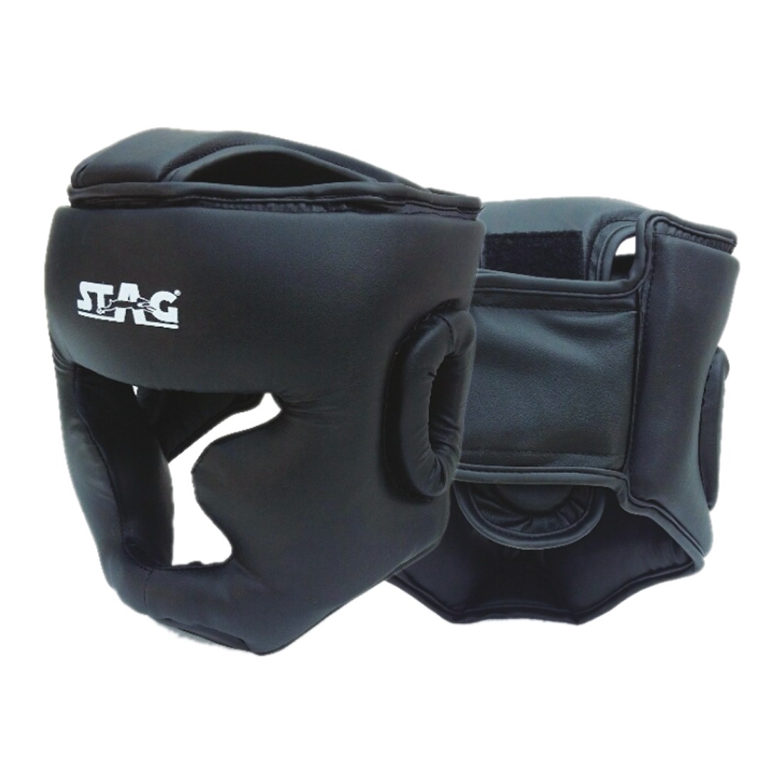 STAG BOXING HEAD GUARD PU CHICK CHIN COVER PADDED TOP COVER PROTECTED