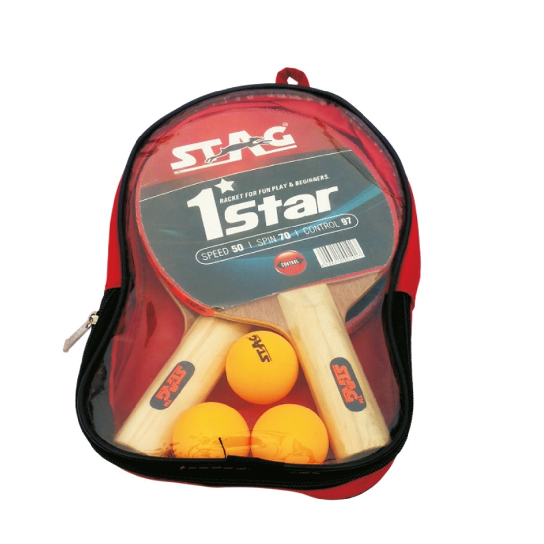 STAG ONE STAR PLAY SET TWO BATS & 3 BALLS