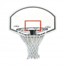 MINI BASKETBALL BOARD 60CM X 45CM X 4MM COMPLETE W/RING & NET