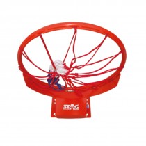 BASKETBALL RING WITH RUBBER SPRING WITH NET