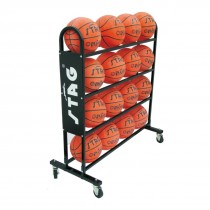 BALL TROLLEY FOR 16 BALLS, 1.12MTR X 1.02MTR X 44CM, 75MM WHEELS