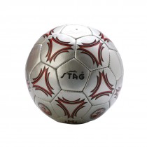 SOCCER BALLS, MINI CHROME, SHINNY PVC MACHINE STITCHED, GREY