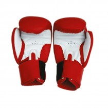 STAG BOXING GLOVES ALL LEATHER RED WHITE RUBBER SHEET 12O Z PADDED 3 ELASTIC HEAVY KNUCKLE PADDED