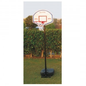 BASKETBALL SET SMART SHOT 60CM X 45CM X 4MM ADJ HEIGHT 3FT - 6FT