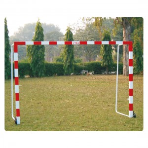 PORTABLE HANDBALL GOAL ALUMINUM W/WHEELS & 40MM BACK SUPPORT