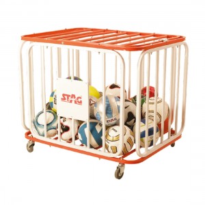 BALL CAGE FOR 36 BALLS, ROUNDED, TUBULAR STEEL 102CM X 76CM X 72CM