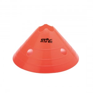 CUT TOP PVC FLUORESCENT DISC CONES SET OF 50PCS.
