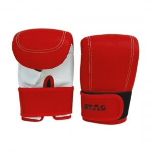 STAG PUNCHING GLOVES CUT THUMB 3 VELCRO SHEET PADDED STAG