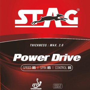 STAG POWER DRIVE  RED RUBBER ITTF AUTHORIZED