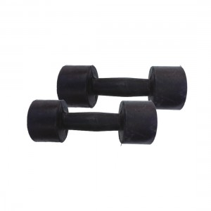 STAG DUMBBELL RUBBER HIGH QUALITY BLACK 6KG